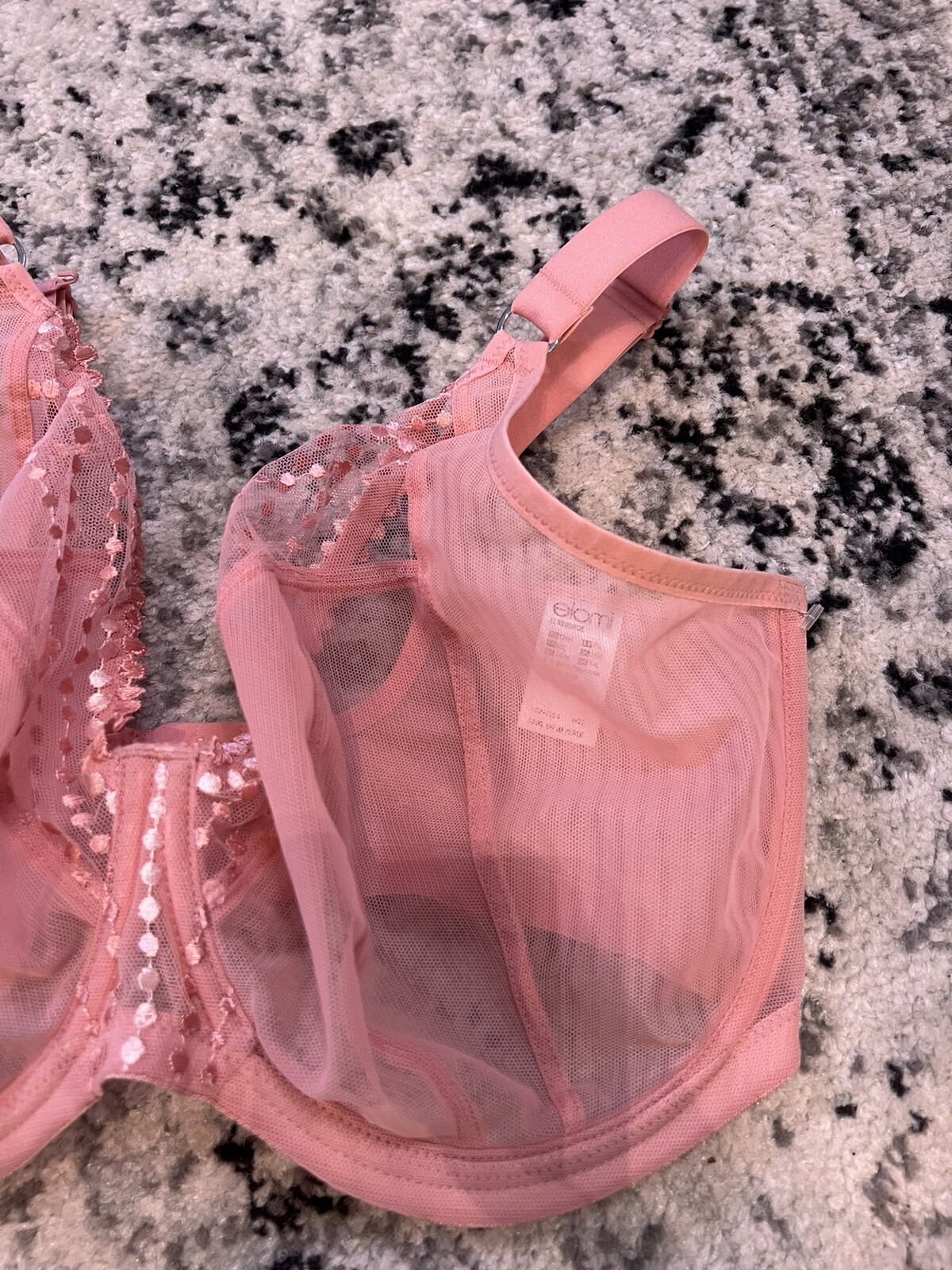 Elomi Peach Pink Morgan Underwire Banded Bra, US 34L, UK 34HH image 2