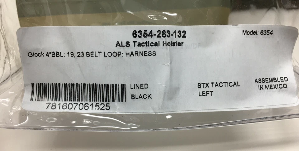 Safariland® 6354 ALS STX Tactical LEFT LH Leg Rig Holster GLOCK 19 23 (ALL GENS) - Image 2 of 4