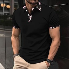 Men's Short Sleeve Slim Fit Polo Shirts Summer Shirts Casual Golf Shirt