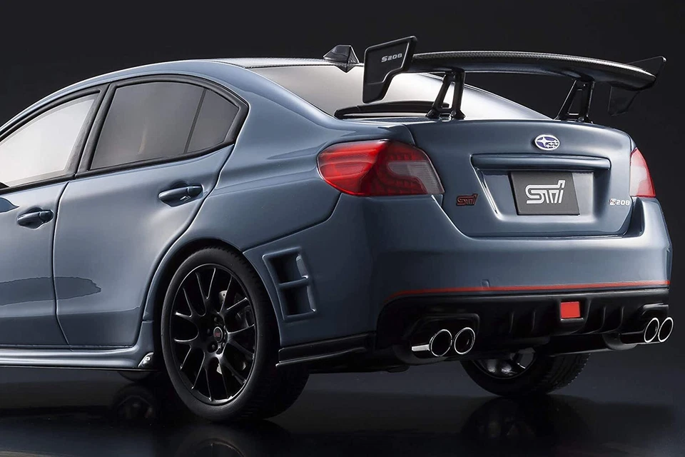 Subaru Sti S208 NBR Challenge Grigio Blu Kyosho Samurai KSR18032CG 1/18 Rhd , - Immagine 3 di 4