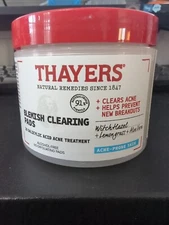 UNOPENED Thayers Blemish Clearing Pads 60 Pads Acne Treatment