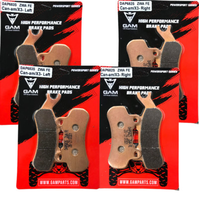 Sintered Brake Pads For Can am Maverick X3 2017 2018 2019 2020 Right Left Sets