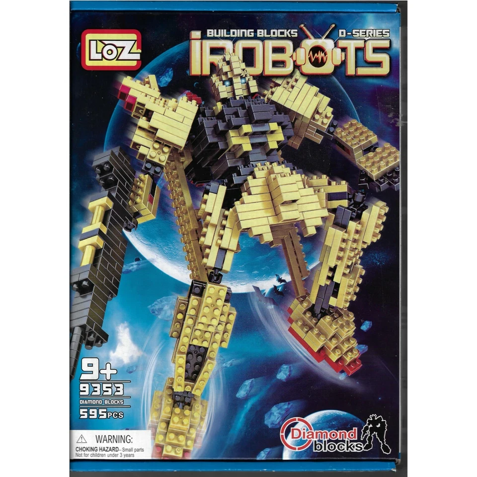 LOZ 3D Building Blocks iRobots Toy Ages 9+ Diamond Blocks 595 pcs 9353 D Series - Image 2 of 4