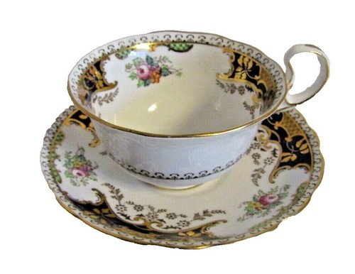 Vintage Staffordshire Royal Art Pottery Countryside Cup And Saucer