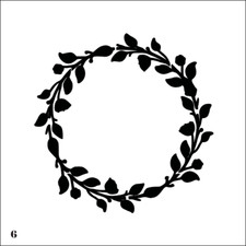 Floral Wreath Stencils Part 2 - Reusable