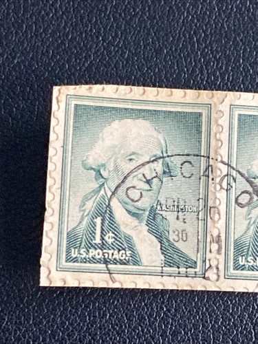 George Washington 1c, 4 Set of Stamps on Paper - Picture 2 of 7
