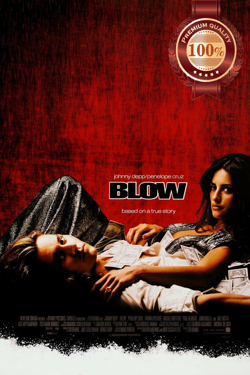 BLOW 2001 JOHNNY DEPP ORIGINAL OFFICIAL CINEMA FILM MOVIE PRINT