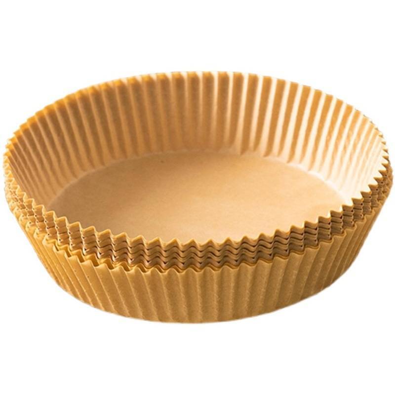 100-Pack Air Fryer Parchment Liners 6.5 Inch - Oil-Proof Disposable Cooking Paper For Baking