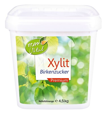 KOPP Vital  Xylit Birkenzucker Premium 4,5kg aus Finnland 100% Xylit Backen