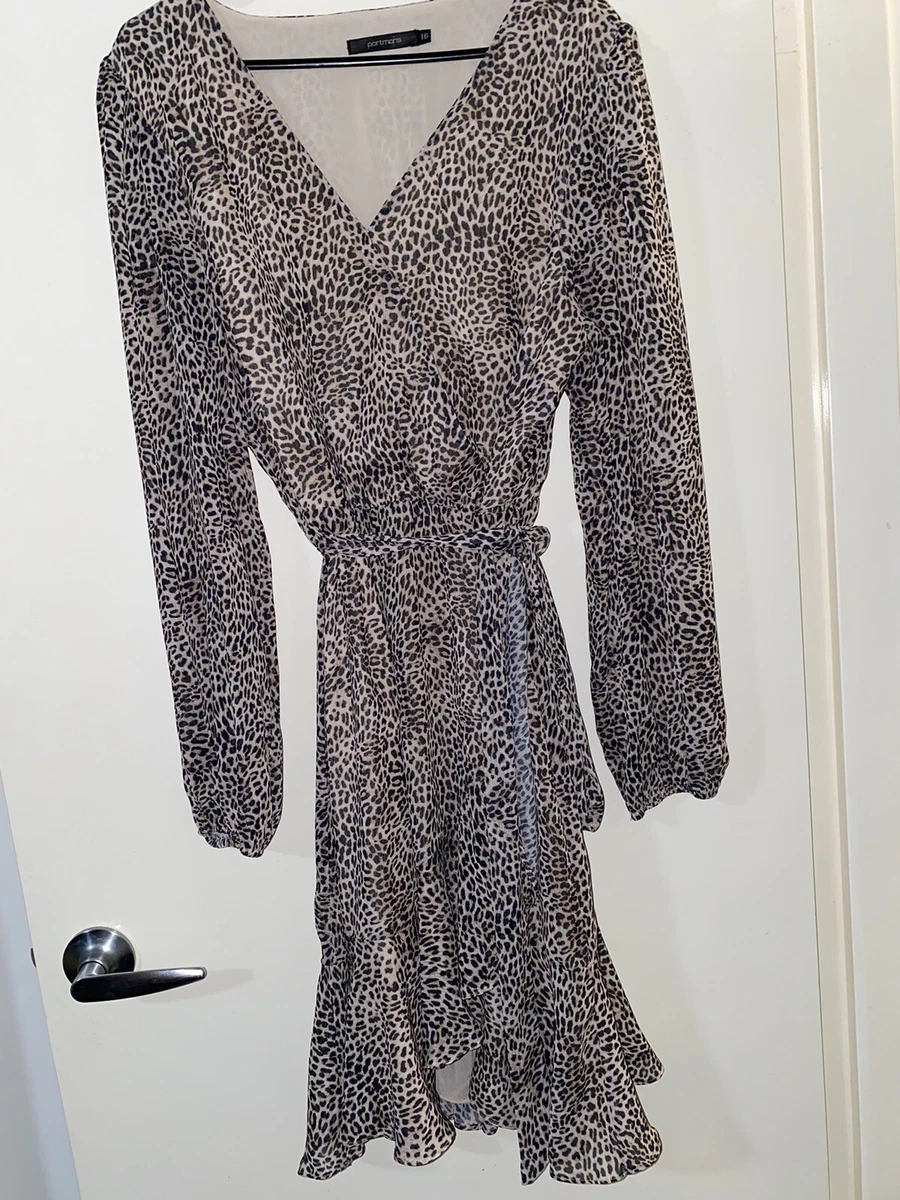 Portmans leopard 2025 print dress
