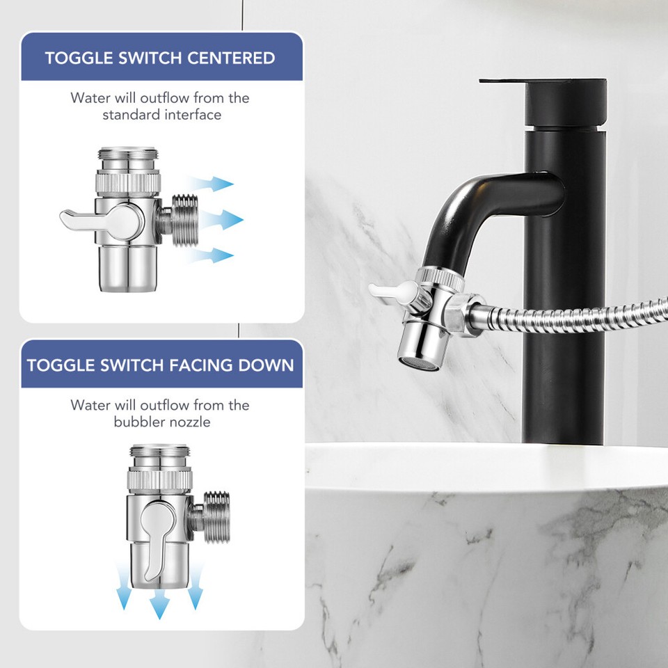 Faucet Water Filter Replacement Shower Head Diverter Valve Hose