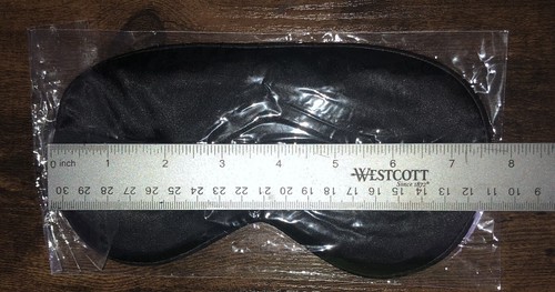 Satin Sleep Eye Mask(Black) - Picture 7 of 9