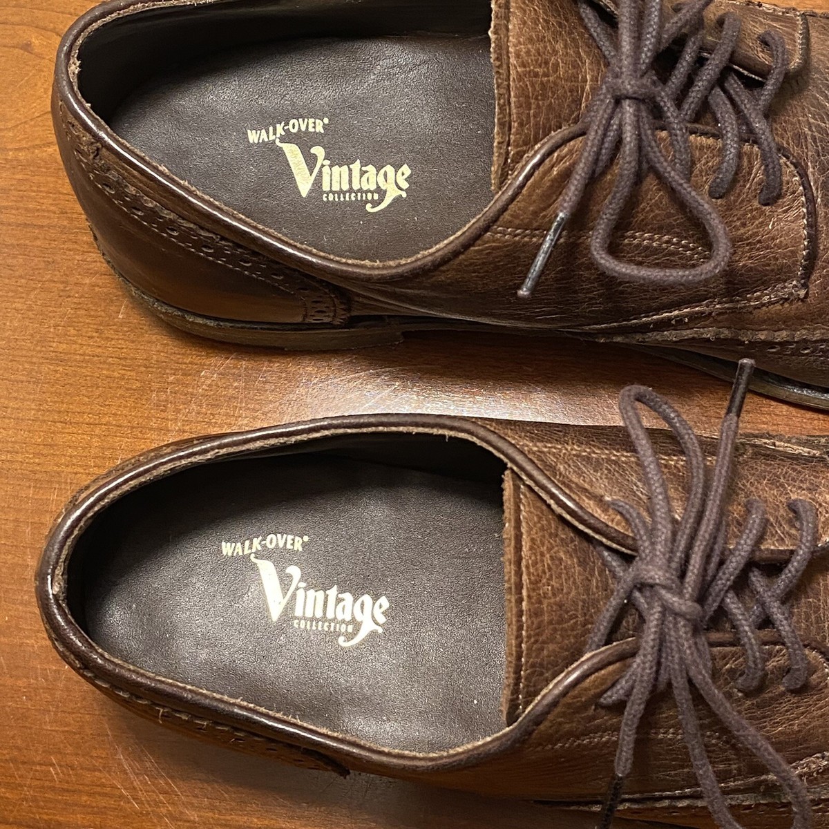 Walk-Over Vintage Collection Brown Leather Oxford Wingtip  display picture 1