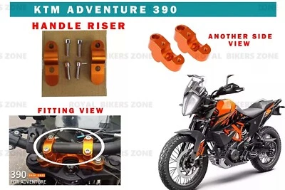 Convient pour KTM "Adventure 390 Handle Riser Orange" - Photo 1/4