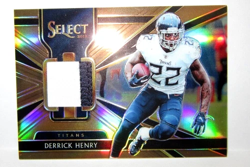 Derrick Henry 2018 Panini Select 2Clr GU Jersey Patch Prizm#23/50!Titans RB GOAT - Picture 1 of 2