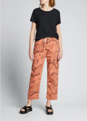 NEW MOTHER The Catch All Ankle Pant in Mushroom Mayhem SZ 24 #P2005