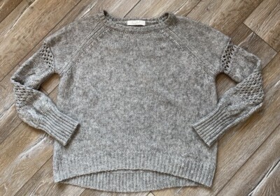 Frogbox Knitted Alpaca Gray Silver Metal Sweater L Princess Goes Hollywood