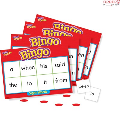 Interactive Sight Words Bingo: 36 Cards for Learning and Memory Enhancements
