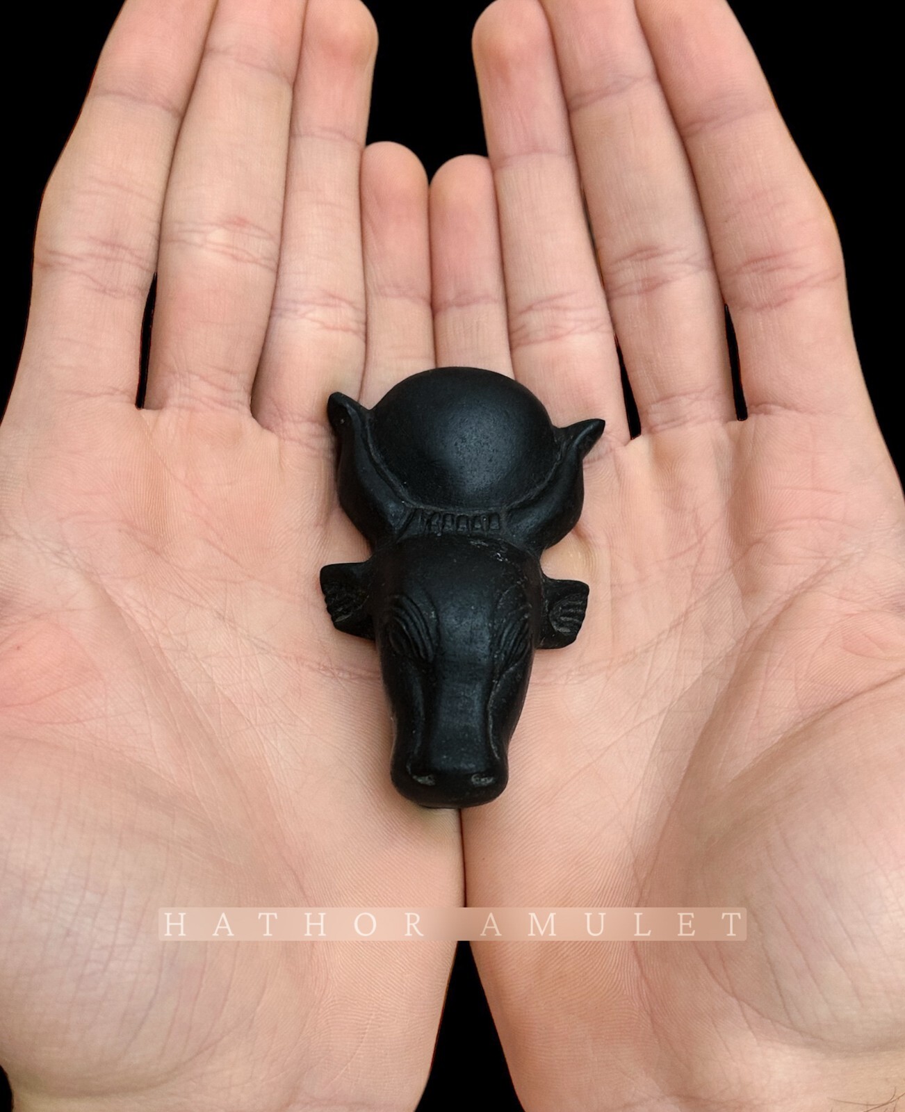 Handmade Goddess Hathor Pendant  , Luck amulet used for protection