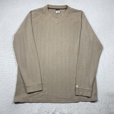 Columbia Sweater Mens XXL 2XL Pullover V Neck Beige Long Sleeve XCO
