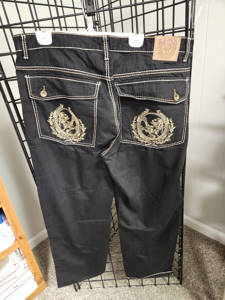 Hama Jeans Mens 44x33 Black Straight Dark Wash worldwide Hama Jeans Mens 44x33 Black Straight Dark Wash worldwide