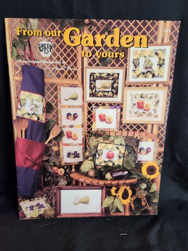 Green Apple FROM OUR GARDEN TO YOURS 10 Cross Stitch Charts/Booklet RARE