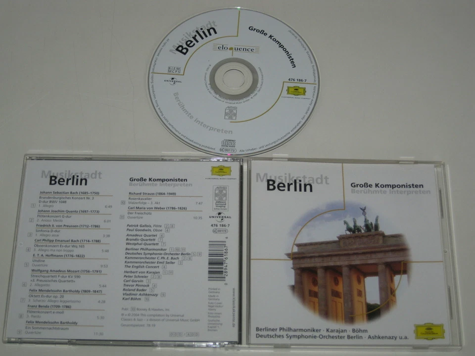 VARIOUS ARTISTS/MUSIKSTADT BERLIN-GROßE KOMPONISTEN(ELOQUENCE 476 186-7) CD
