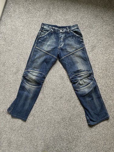 G-Star Raw Navy Used Jeans. W31 L32. Button Fly. Used as seen in photos.