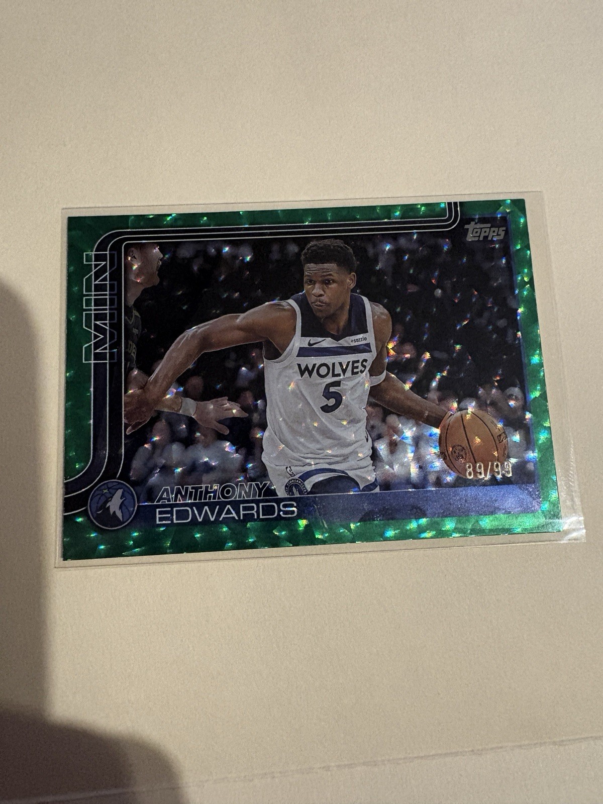 2025-26 Topps - Anthony Edwards #108 Green Holofoil /99