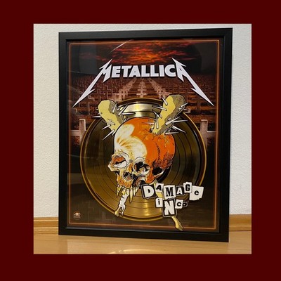 METALLICA ''Damage Inc.'' Gold LP Display
