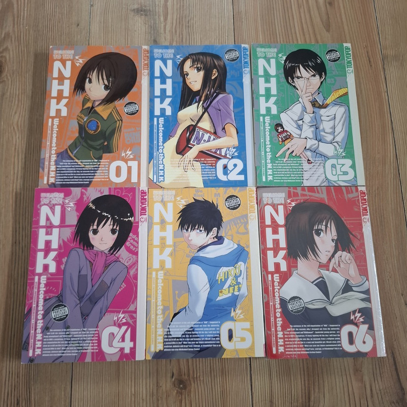 TOKYOPOP Welcome to the N.H.K. Manga Lot Vol 01-06 English Softcover