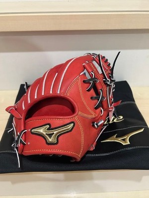 Mizuno Global Elite Pro Infield Baseball Glove 1AJGH25523 Red Auth