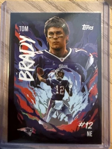 2025 Topps Chrome Football Tom Brady Ultra Violet UV -6 CASE HIT -SP open to off