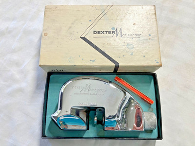 Old Vintage Dexter Mat Cutter Chrome Pat.2924010 with Blades  & Box