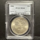 1884 Morgan Dollar PCGS Certified MS64