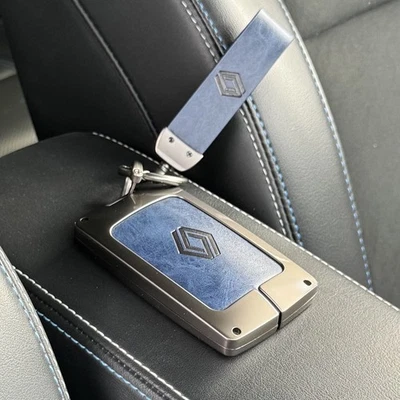 Renault Key Cover Case Zinc Alloy Leather for Clio Captur Megane Kadjar Arkana