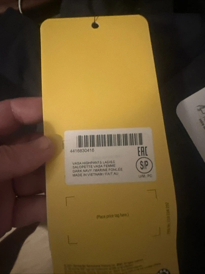 Ski-Doo Women Small Dark Navy Vasa Highpant Snowpants Float Assist Gb0 - Image 3 of 4