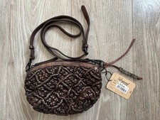 Legend Lederhandtasche Lasa Handgefertigt Damen Dunkles Bordeaux
