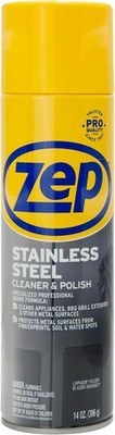 Zep Stainless Steel Cleaner and Polish 14 Ounces - ZUSSTL14 - Protects Metal Sur