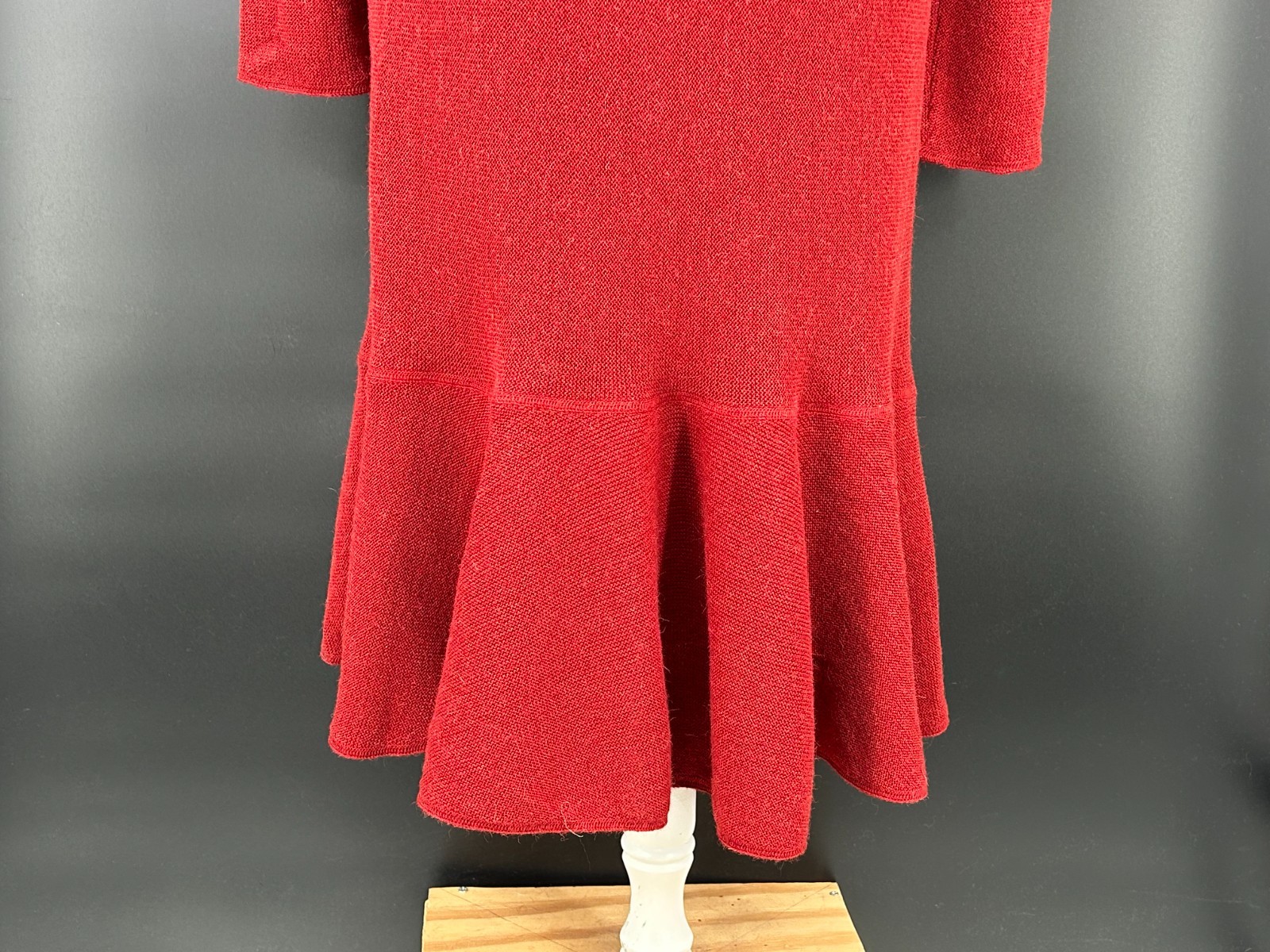 Beyond Threads Alpaca Wool Open Front Ruffle Dust… - image 15