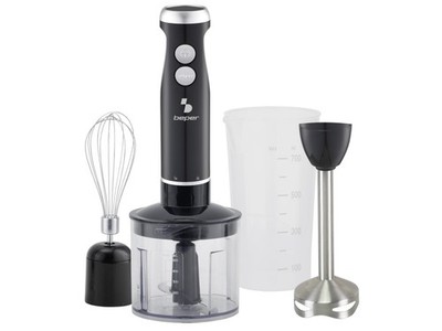 P102FRU151 4in1Stabmixer, Multifunktionsmixer mit 500mlZerkleinerer, Schneebe...