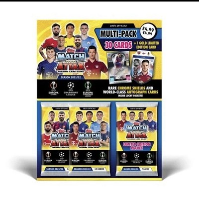 Topps Match Attax 2021/22 Multipack NEU / KONVOLUT  INSGESAMT 29 STÜCK