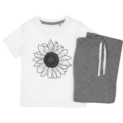 Kinder Nachtwäsche-/Pyjama-Set ''Sunflower'' (KP022793)