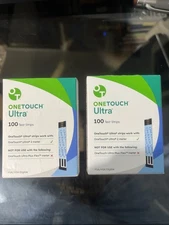 2 Boxs ONETOUCH ULTRA (100) Strips~Sealed~Exp 09-30-and 10-31 2026
