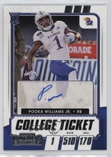 2021 Panini Contenders Draft Picks College Ticket Pooka Williams Jr Auto 1n4k
