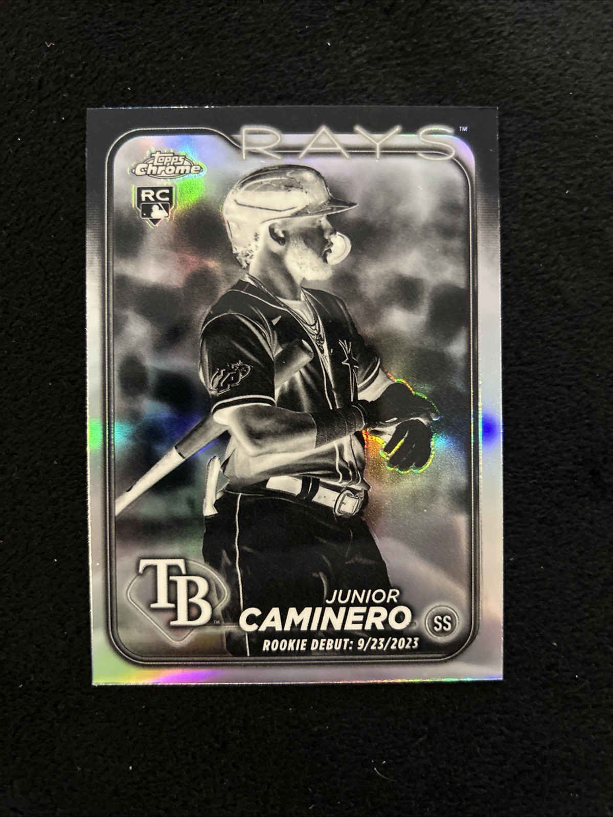 2024 Topps Chrome Update - Rookie Debut Junior Caminero #USC193 Negative (RC)
