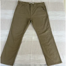 Levi Strauss Signature S67 Athletic Mens Tan Pants Sz 42x32 Actual 41.5x31 Tech