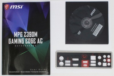 MSI MPG Z390M Gaming Edge AC - SET ATX IO Shield Slotblende Treiber CD (#30787)