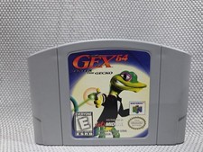 Gex 64: Enter the Gecko (Nintendo N64, 1998) Authentic Cartridge Only Tested