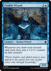 Erudite Wizard 37 Foil Foundations Magic: The Gathering
